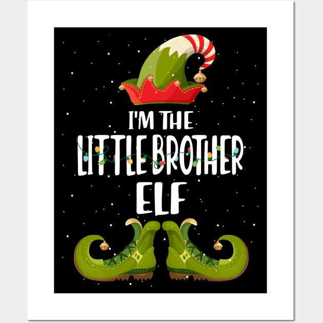 Im The Little Brother Elf Christmas Wall Art by intelus